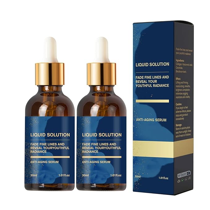 2 Pcs Anti-Wrinkle Serum，Face Moisturizing Serum，Reduces Wrinkles, Firms Skin, Deeply,Moisturizes and Nourishes Skin，1.01 FL OZ Each（2 pcs）