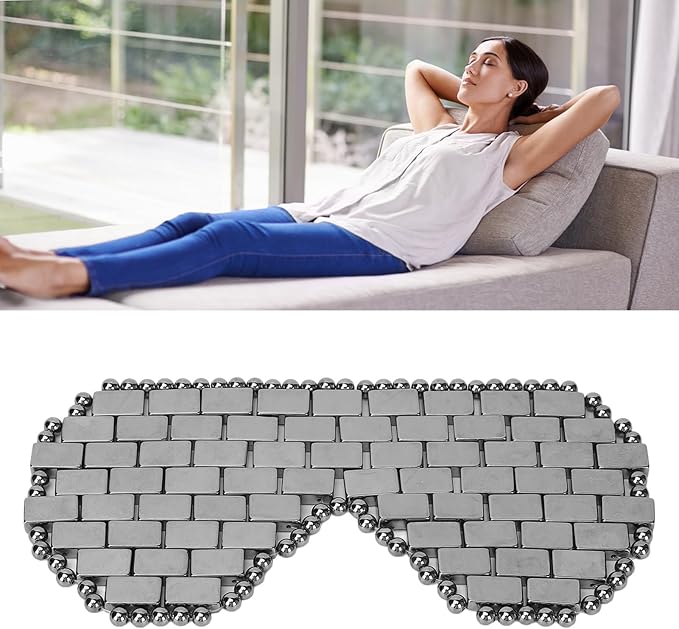 Terahertz Stone Eye Cover - Hot & Cold, Promotes Circulation, Comfortable Wearing, Portable Design - and for Facial Tension Relief