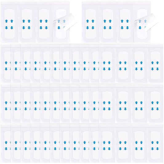 132pcs Face Lifting Tape, Invisible Face Lift Sticky Tapes, Hypoallergenic Clear Sticker for Instant Facial Lifting, Waterproof Eye Neck Wrinkle Makeup Tapes for Sagging Skin, Double Chins