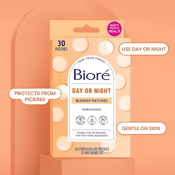 Bioré Pimple Patches, Cover & Conquer Blemish Patch, Medical Grade Ultra-Thin Hydrocolloid for Covering Zits and Blemishes, HSA/FSA Approved, 30 Count (Pack of 3)