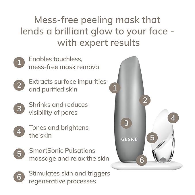 SmartAppGuided™ Touchless Magnetic Peeling Mask 5 in 1 | Magnetic Face Mask | Removes Impurities | Facemask | Pore Cleansing | Skincare for All Genders | Best of Face Masks | Clean Skin Glow