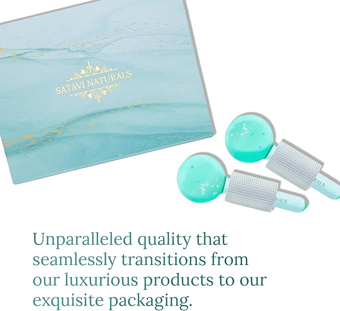 Beauty Ice Globes (Heat-Resistant & Freezer-Safe) Luxurious Facial Tools for Radiant Skin, Enhances Circulation to Tighten Skin, Reduce Puffiness, Minimize Pores, Alleviate Tension