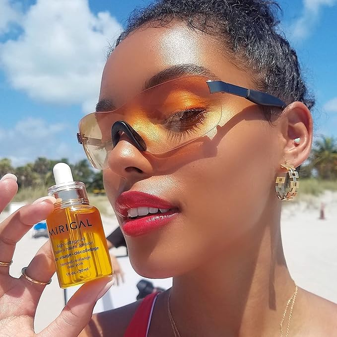 High Voltage Oil | Anti Aging Facial Serum Restorative Hydrating for Wrinkles, Fine Lines, Dark Spots | Infused with Vitamin C, A, E, Jojoba, Camilla, Rose Hip Oil Dry Skin Moisturizer 30ml