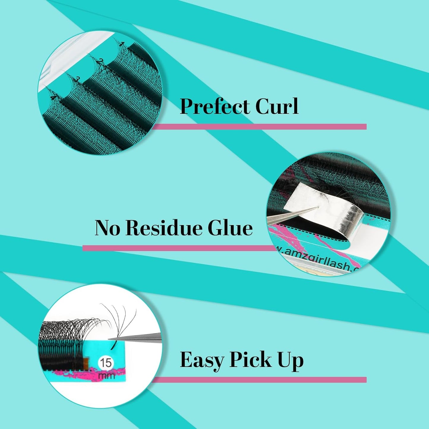 Eyelash Extensions 4DW C Curl,Mixed Tray Lash Extension Supplies Individual Lashes Premium Classic Lash Soft Super Matte Black Professional Eyelashes Extension(8-15mm)