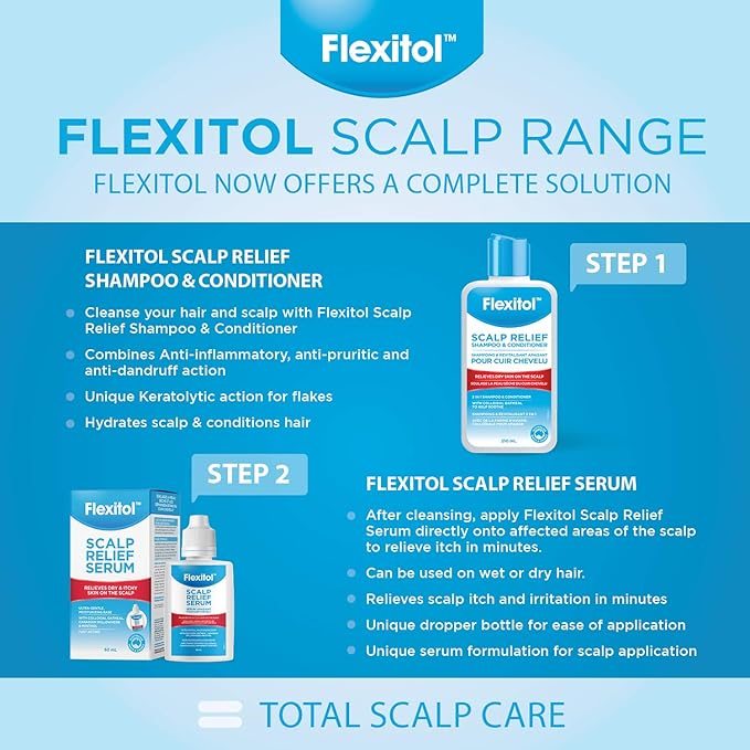 Flexitol Scalp Relief Serum for Itchy Scalp with 2% Colloidal Oatmeal, 2 Ounce