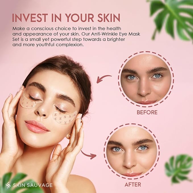 Anti-Wrinkle Eye Mask Set with Stylish Storage Tin to Revitalize and Rejuvenate