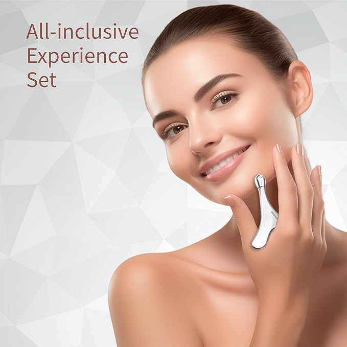 Face Roller Massage Skin & Gua Sha Facial Tools, Eye Roller for Puffy Eyes, Cream Applicator for Lift 4-in-1,Massage Tool for Face Neck Eye Body Skin Care. Skin Care Gift for Women.