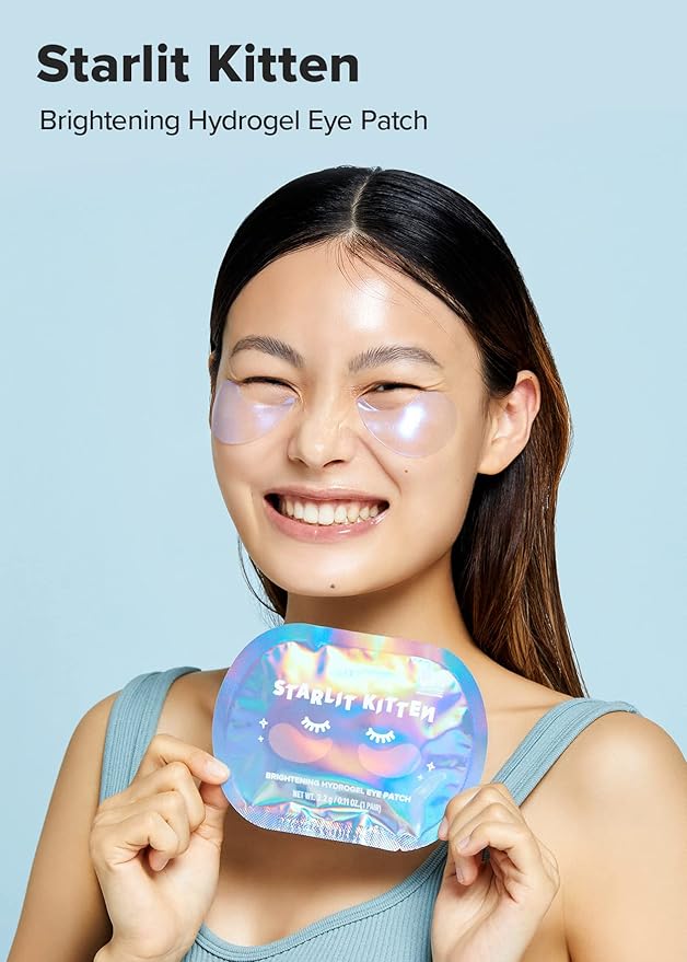 I DEW CARE Hydrogel Eye Patch - Starlit Kitten, 5 EA + Skincare Set - Kitten My Balance On Bundle