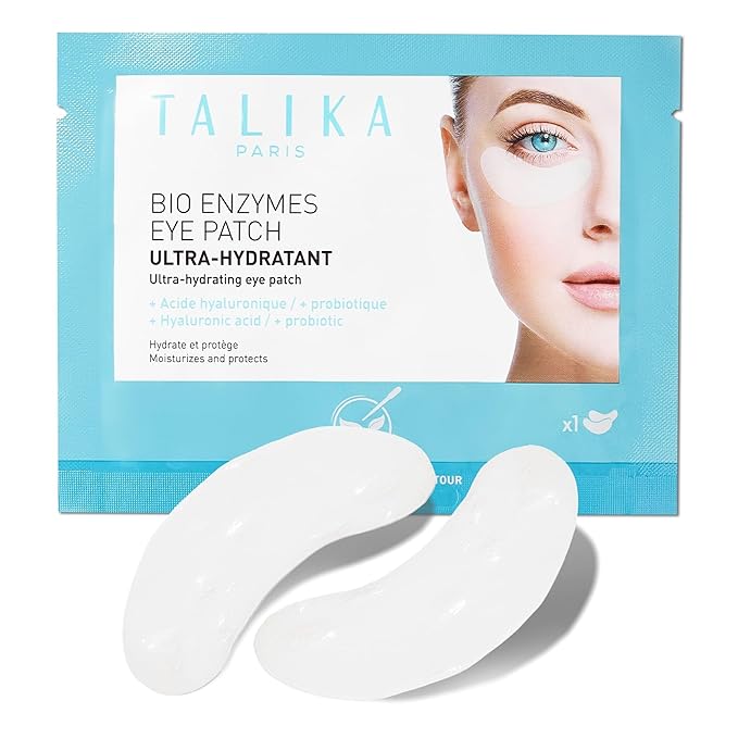 Talika Bio Enzymes Eye Patch (3 Pack) - Instant Ultra-Moisturising Under Eye Patches for Adults - Eye Mask For Dark Circles Tired Eyes & Puffiness