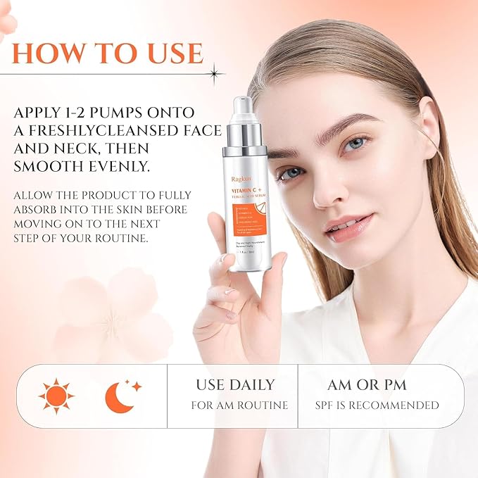 Super Vitamin C 20% Serum for Women, Dark Spot Remover for Face, CE Ferulic Acid, Hyaluronic Acid, Retinol, Hydrate & Plump Skin Care Anti Aging Wrinkle Brightening Skincare -1 Fl Oz.