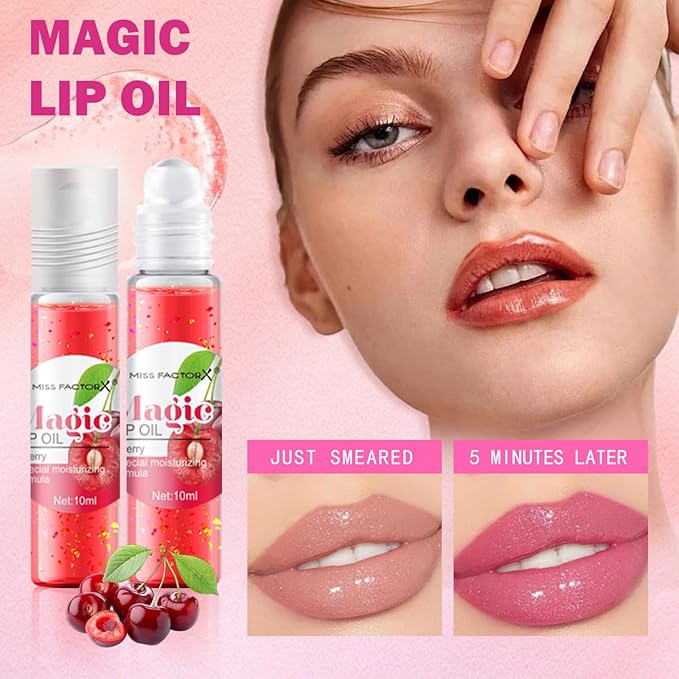 Lip Gloss Set Fruit - Lip Gloss for Girls - Lip Oil for Women - Hydrating Lip Oil Set - Shiny and Moisturizing,Non-Sticky - Tinted Lip Balm for Dry Lip Lip Care - Teen Girl Gift Set for Women (6pcs)