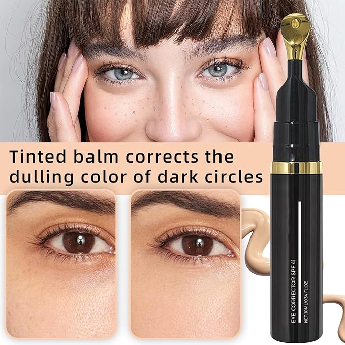 Luminous Eye Corrector Spf 41, 2pcs Dermatology Luminous Under Eye, Under Eye Concealer for Dark Circles, Anti-Aging Wrinkles Eye Cream, Hydrating Tinted Cream for All Type Skin-Natural Color(2)