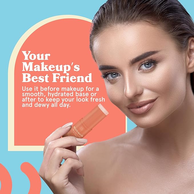 LE GUSHE All-in-One Face Balm Stick - Under Eye Brightener, Anti-Aging Under Eye Balm Stick with Salmon Roe Extract & Collagen - For Fine Lines & Wrinkles - Use on Face, Forehead, Neck