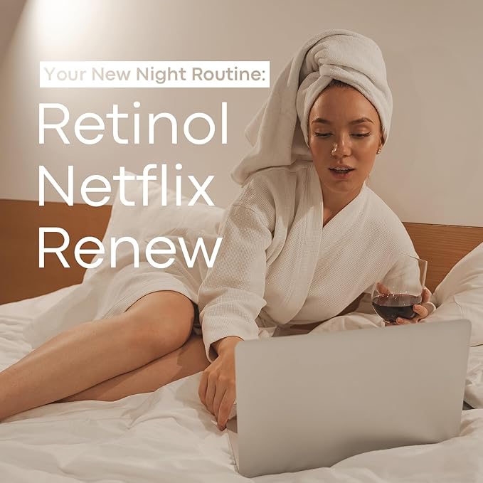 Retinol Serum for Face, 0.15% Retinol, Hyaluronic Acid & Niacinamide, Pore Minimizer, Antiaging & Skin Rejuvenation. Non-Comedogenic & Wrinkles reduction, Airless Pump, 1 fl oz