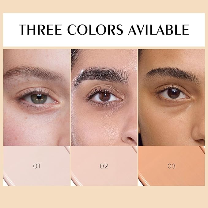 Mineral Sunscreen Eye Cream, 3-in-1 Anti-Aging Sunscreen Under Eye Treatment Cream, SPF 35, Mineral Concealer for Smooth Eyelines Cover Dark Circles, 03