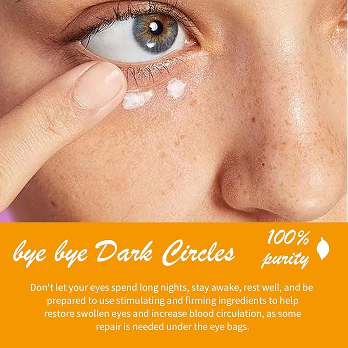 Vitamin C Eye Cream Puffiness Remover Eye Serum Anti-aging & Moisturising Vitamin C Eye Serum Eye Bags Treatment for Men and Women