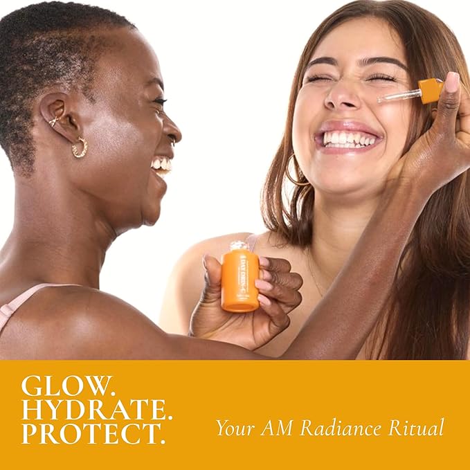 DAY DRIN-C 2 in 1 Face Hydration Serum with Vitamin C and Hyaluronic Acid, Moisturizing, Plumping, & Smoothing the Appearance of Fine Lines, 1.01 oz