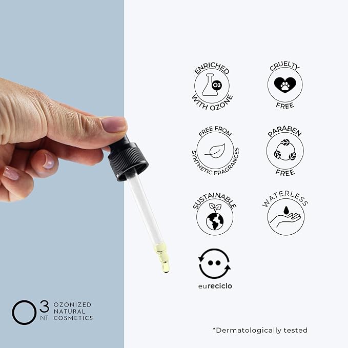 Skin Serum - Multifunctional Skin Care - Revitalization, Nourishment and Hydration - Active Ozone Therapy - High-Performance Natural Treatment - All Skin Types - 1.01 Fl Oz