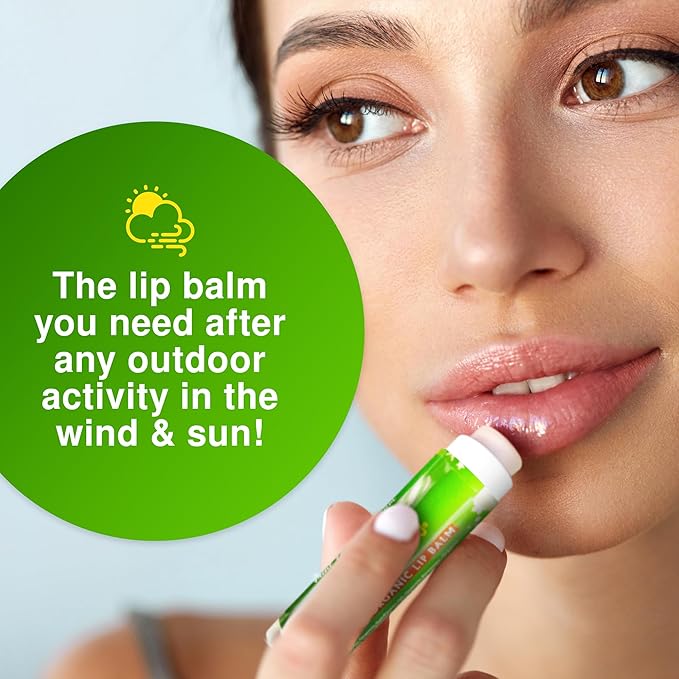 Rubber Ducky Carefree Natural Organic Lip Balm - Instant Hydration & Lip Moisturizer for Very Dry Lips - Vanilla Mint Lip Balm Flavor with Vitamin E - Vegan, Certified Organic Lip Care - 3 Pack