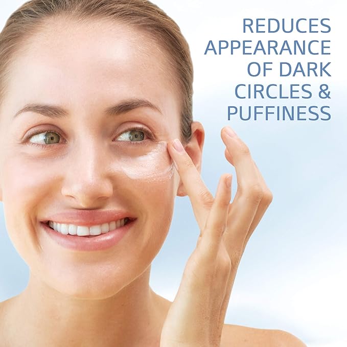 CETAPHIL Deep Hydration Refreshing Eye Serum, 0.5 fl oz, 48Hr Hydrating Under Eye Cream to Reduce the Appearance of Dark Circles, With Hyaluronic Acid, Vitamin E & B5 (Packaging May Vary)