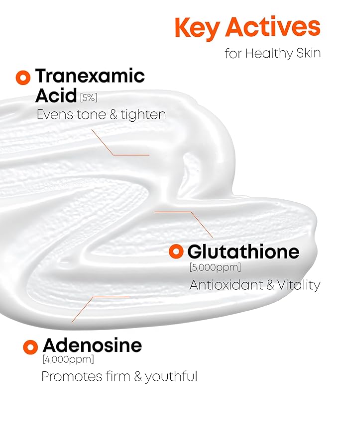 Pro 5% Tranexamic Acid Serum – Korean Skincare for Dull Skin – 2% Tranexamic Acid & Glutathione – Flawless, Luminous Complexion, 1.01 fl.oz.