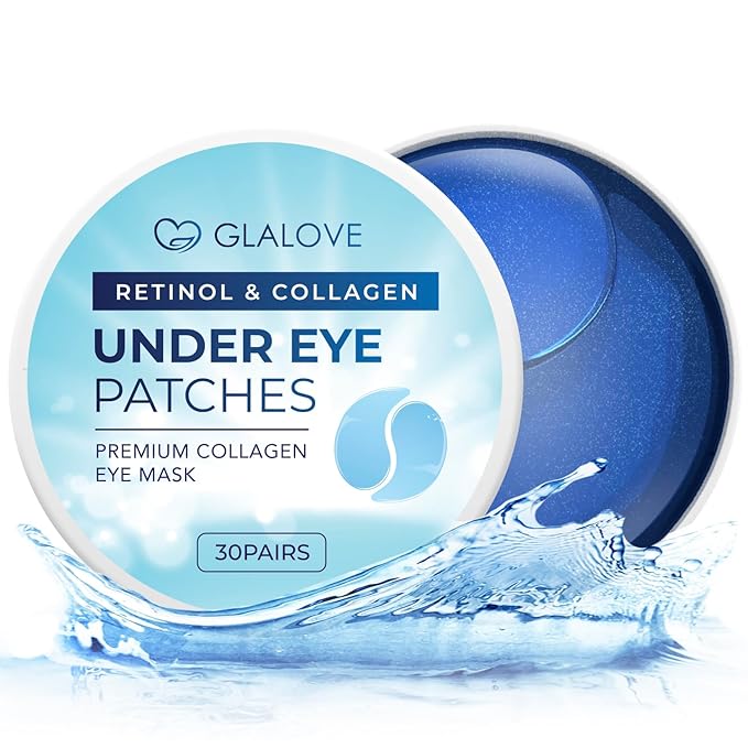 Under Eye Patches for Puffy Eyes: 55 Count Retinol Collagen Eye Gels Pads - Anti-Aging & Rejuvenating Eye Masks Women, Men