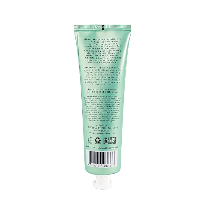 Nice to Mask You Unwind + Undo 10 Min Clay Facial with Kaolin Clay & Rose, 5.1 fl oz