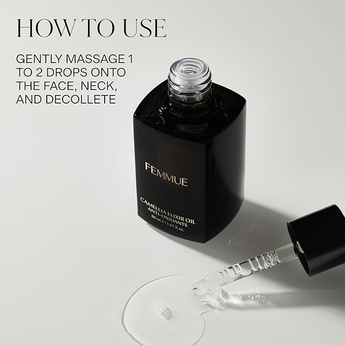 Camellia Elixir Face Oil | Hydrating & Anti-Aging Lightweight Facial Oil | Fortifies Skin Barrier | Infused with Camellia Floral Extracts | Korean Beauty Skincare