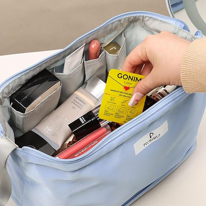 Makeup Remover Cleansing Balm On-The-Go | Made with Olive Oil & Hyaluronic Acid | Refreshing Finish | Highly Effective | Gentle for All Skin Types | Mini Travel Size Pods with 15 x 0.106 oz