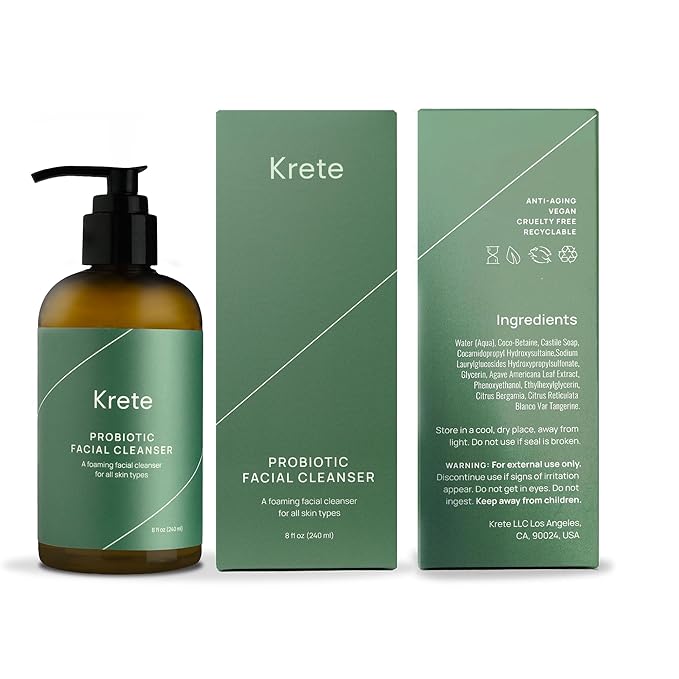 One-Two Punch with Probiotic Facial Cleanser & Facial Serum for Men – Moisturize, Hydrate, and Protect Your Skin in 30 Seconds