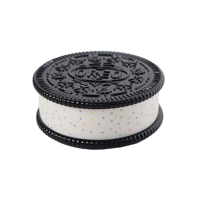 Taste Beauty Oreo Molded Lip Balm, Oreo Cookie Flavored Moisturizing Lip Balm in Cute Oreo Shaped Balm Container, White