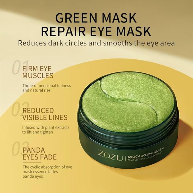 Hyaluronic Acid Eye Patch (Removes Dark Circles, Eye Bags, Eye Care, Wrinkles, Puffy Eyes, Skin Cushioning) - Anti-Aging Moisturising 60PCS. For both men and women