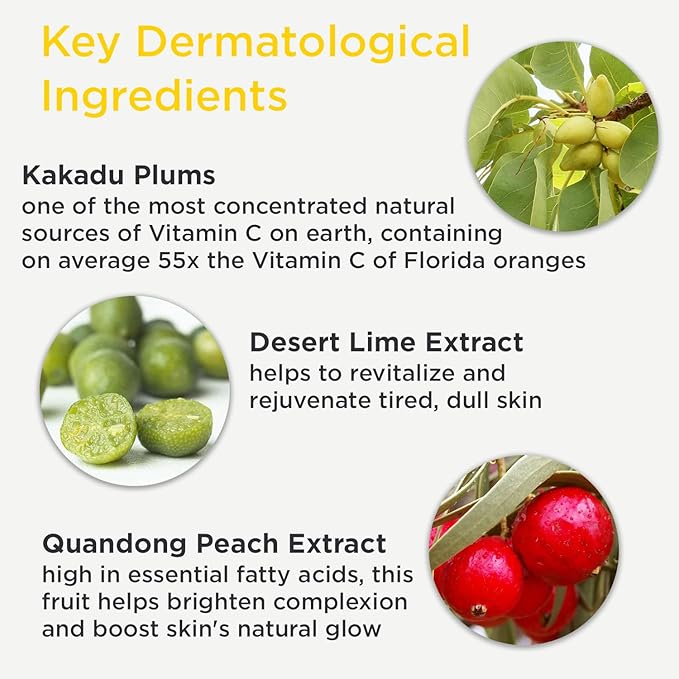 DERMAdoctor Kakadu C Dermatologist Formulated Vitamin C Face Creme, Moisturizing Cream for Dry Dull Skin - 1 oz