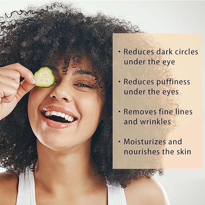 Eye Cream, Under Eye Cream for Dark Circles, Eye Cream for Puffiness and Bags Under Eye and Wrinkles with Retinol Caffeine for All Skin Types, 0.5 Fl oz