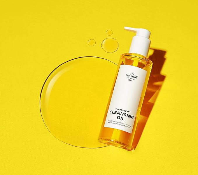 [So'natural Powder4room] Ampoule In Cleansing Oil 6.76 fl.oz (200ml) | A Non-drying Vegan Cleansing Oil | Korean Cleansing Oil | Korean Oil Cleanser | Deep Cleansing Oil | Pore Cleasing Oil