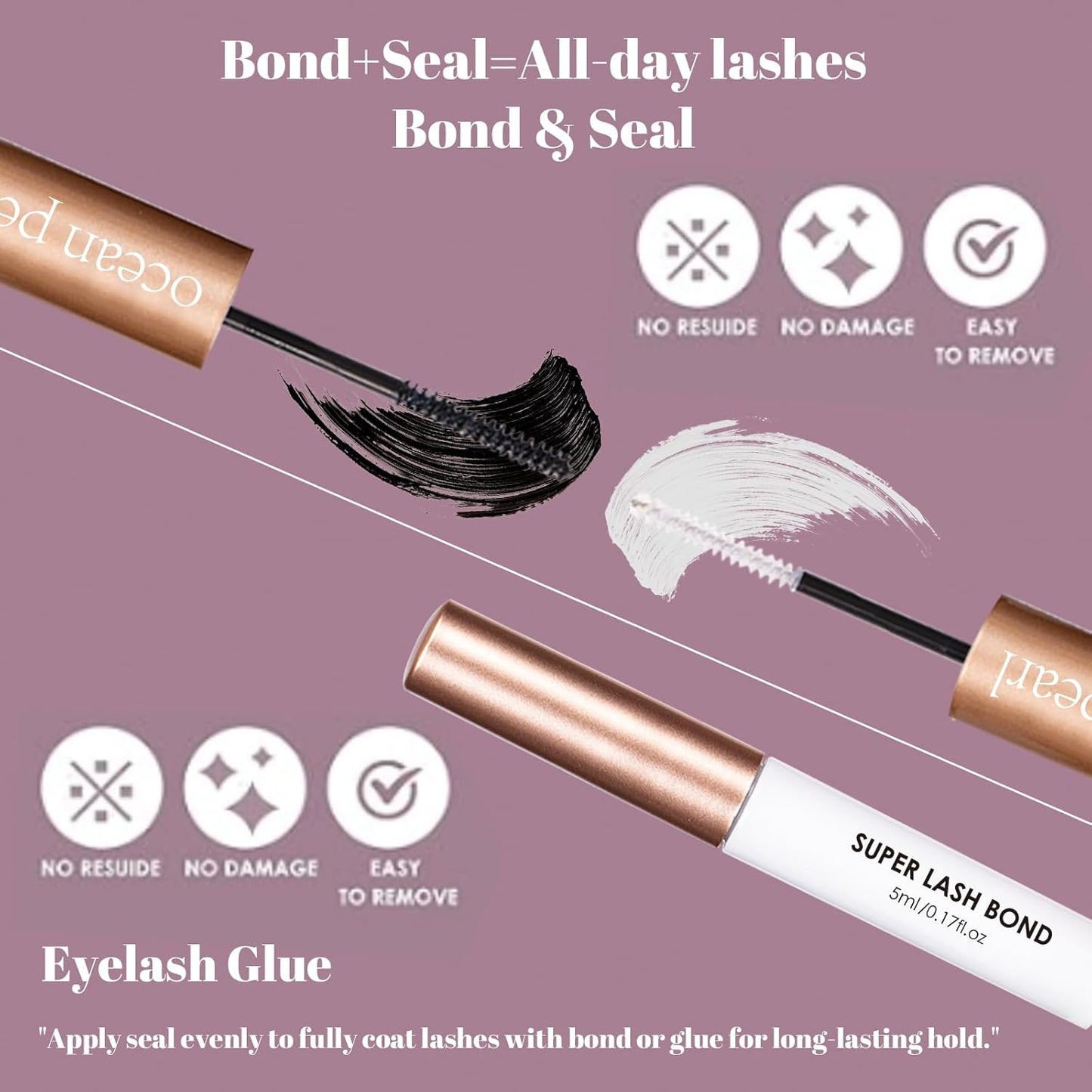 Ocean Pearl Lash Clusters 320PCS 11-20mm Lash Extension Kit 30D+40D+60D Eyelash Extension Kit Individual Lashes Thick Eyelash Clusters Lashes Clusters with Eyelashes Bond+Seal+Adhesive+Tweezer-60D