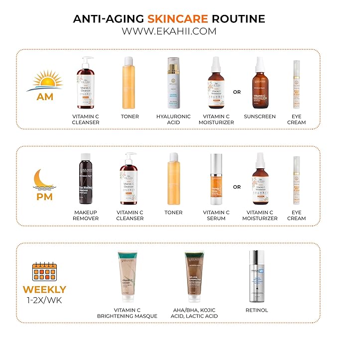 Vitamin C Face & neck moisturizer, Dark Spot Remover, Vit C Serum w Hyaluronic Acid, Rosehips, Noni, Amalaki, Orange, Acerola Cherry, Mango Butter- Anti Aging & Skin Brightening - Ayurvedic