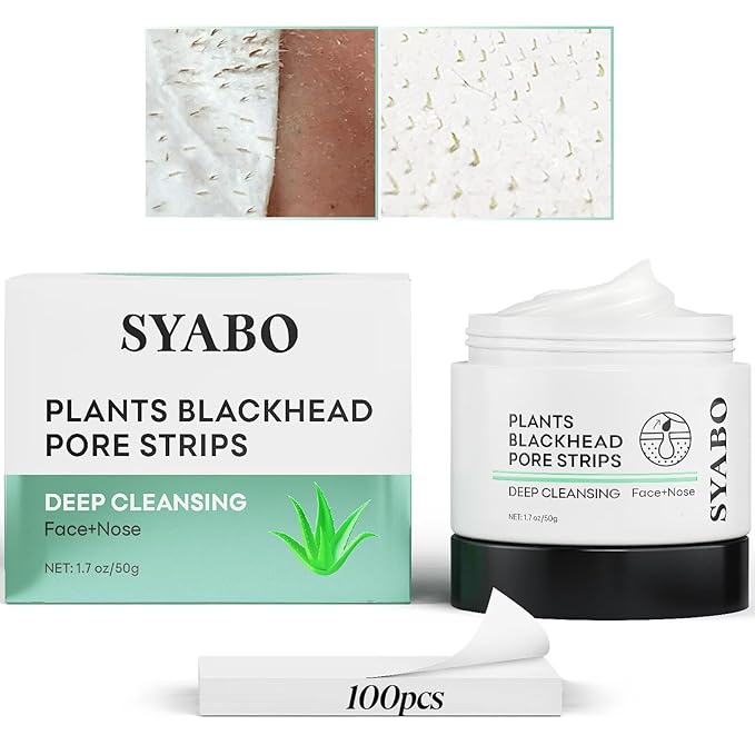 Blackhead Mask for Pore, Blackhead Remover Peel off Mask, Nose Plants Pore Cleanser, Refreshing Pore Mask with 100 pcs Strips (1.7oz)