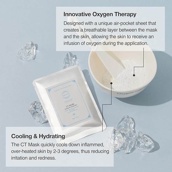 CT Mask – Premium Menthol Cooling & Calming Peel-Off Algae Mask for Face (1kg, 33 Packs)