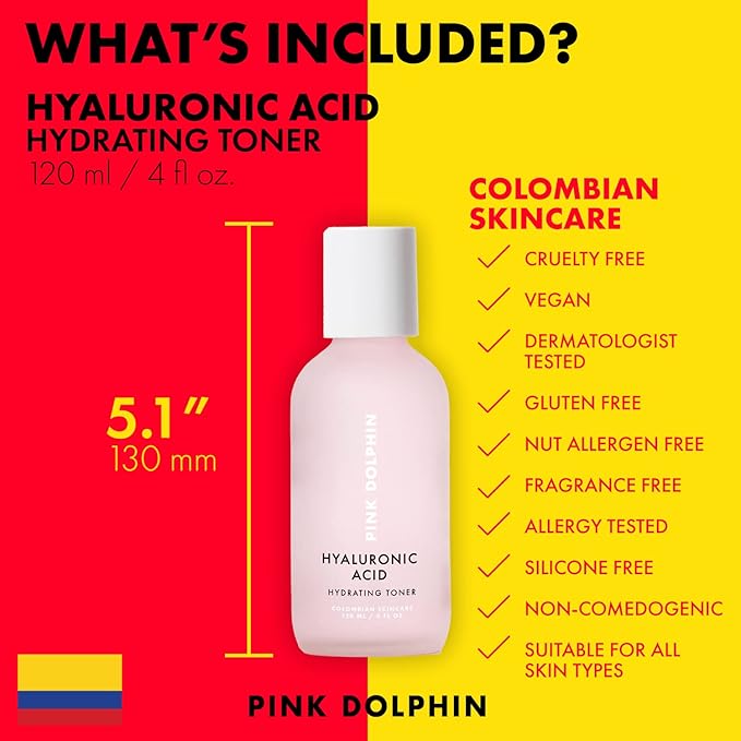 Hyaluronic Acid Hydrating Facial Toner | Multi-Depth Hydration Toner for Plumper, Smoother Skin | Collagen Boost | Witch Hazel | Vegan & Gluten Free | All Skin Types | 4oz