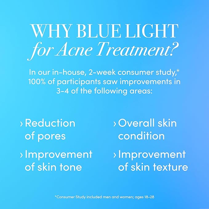 reVive Light Therapy Lux Collection Spot Acne Device for Face, Portable Red & Blue Light Therapy