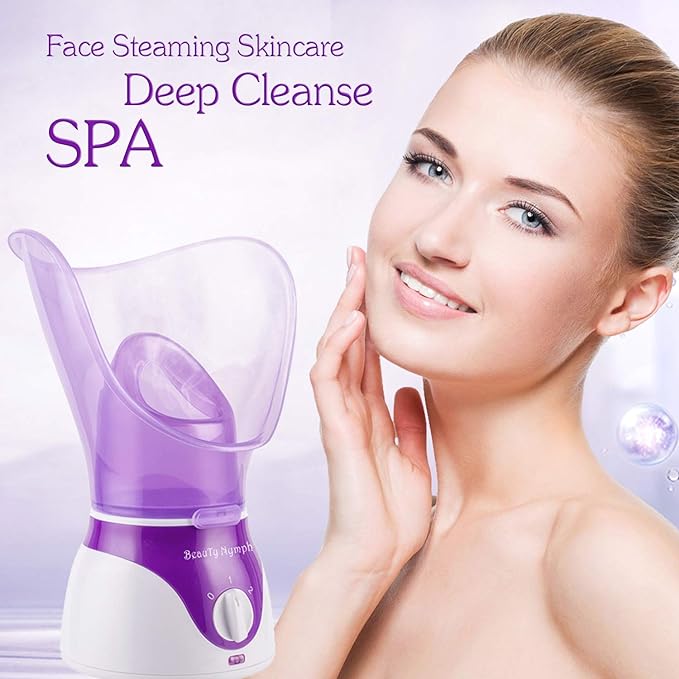 Face Steamer,Beauty Nymph Spa Home Facial Steamer Sauna Pores and Extract Blackheads, Rejuvenate and Hydrate Your Skin for Youthful Complexion- Face Steaming Skincare Deep Cleanse SPA