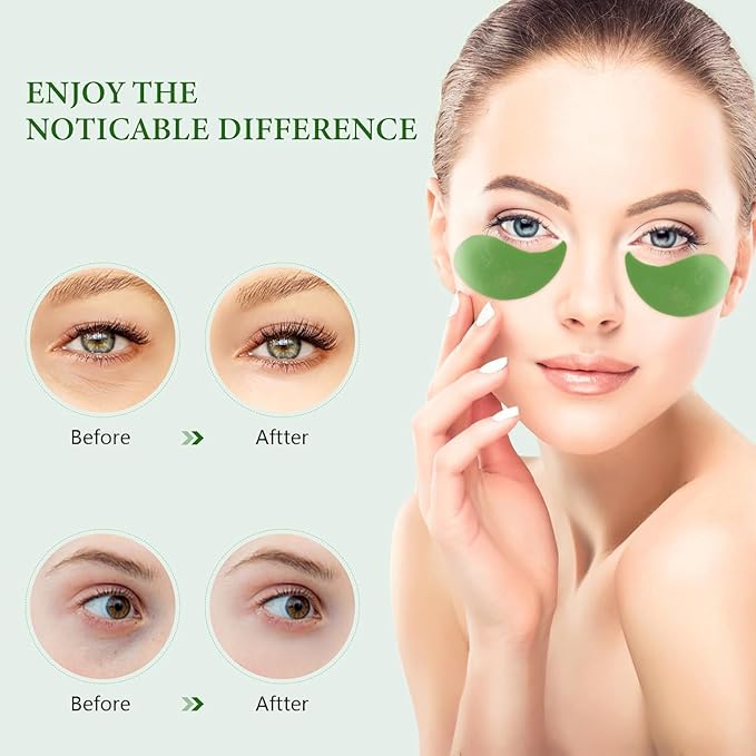 Under Eye Patches, 30 Pairs Aloe Vera Eye Mask for Dark Circles, Puffy Eyes, Wrinkles,Skincare for Women & Men
