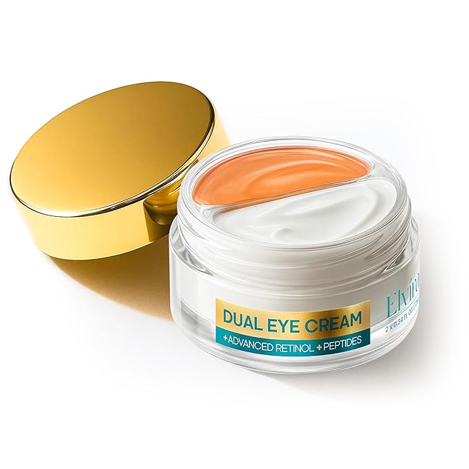0.68 OZ Dual Eye Cream – Anti-Aging Blend with Stem Cells, Retinol & Peptides – Tightens, Brightens, and Smooths