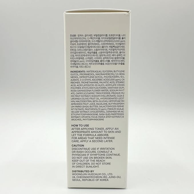 Niacin Vita Snow Serum, Korean Skincare for Brightening, Hydration, Oil Control, 3% Niacinamide, Vitamin C Serum & Ceramide, Dark Spot Corrector, Hyperpigmentation Treatment, Gentle Daily Use