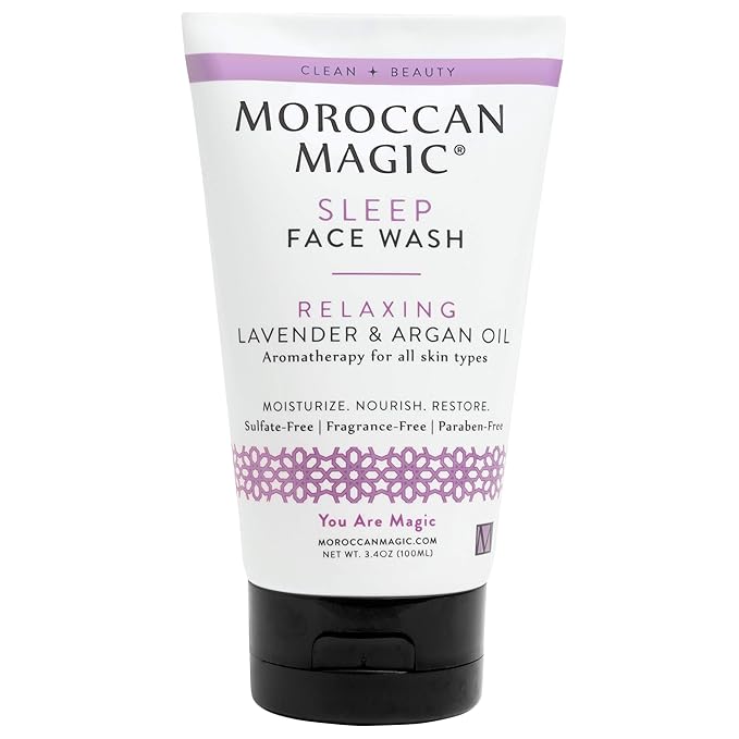 Moroccan Magic Sleep Face Wash | Clean Beauty | Sweet Lavender | Vegan | Cruelty-Free
