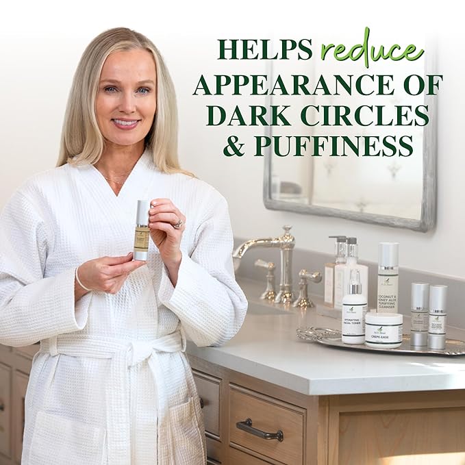 Plant Stem Cell Eye Serum Complex | Aloe Vera, Vitamin C | Hydrating Eye Treatment | Airless Pump - 15ml