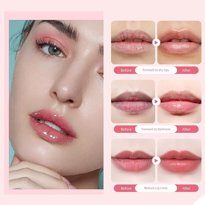 Lip Sleeping Mask Overnight Moisturizer Balm, Berry Lip Mask, Day and Night Repair Lip Balm for Improves Dryness Cracked, Moisturize and Nourish Lip Scrubs Exfoliate Reduce Lip Lines (Berry)