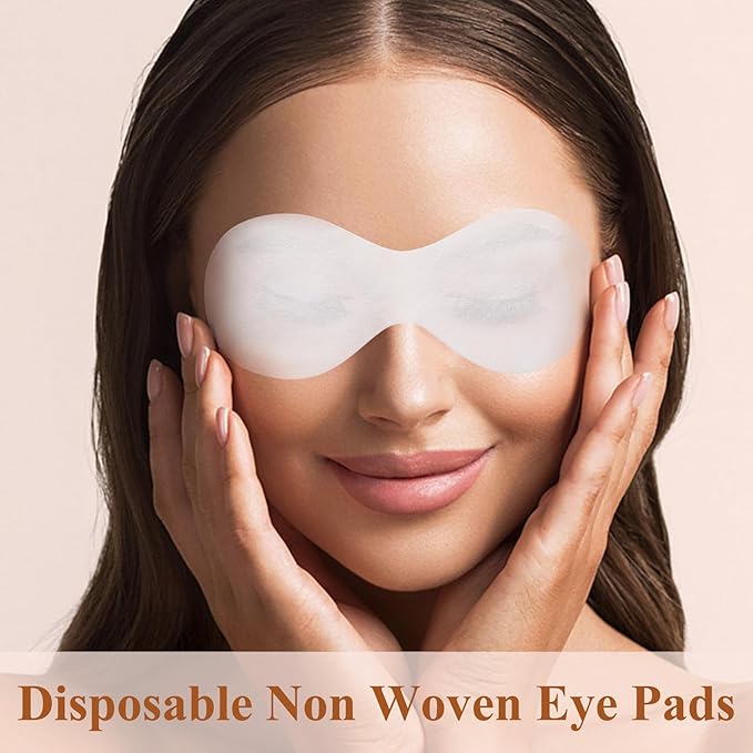 200 Sheets Disposable Eye Care Mask, Non-Woven Cotton Eye Pads for DIY Skincare, Clear Eye Mask Paper Beauty Sheets for Beauty Salon & Home Spa Use