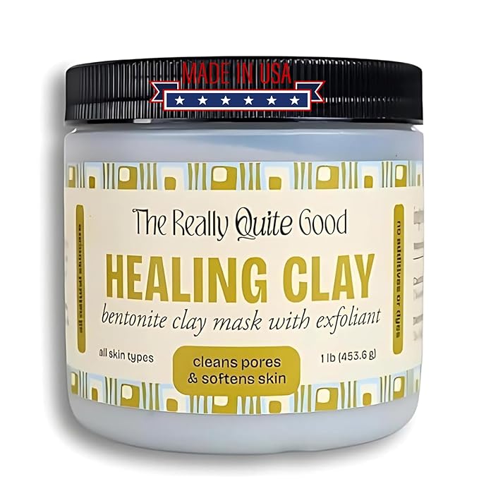 Purifying Clay Mask for Oily Skin, Blackheads & Pore Tightening – Deep Cleansing Detox Mask with Bentonite & French Green Clay for Soft, Hydrated Skin, Exfoliation, and Radiant Glow
